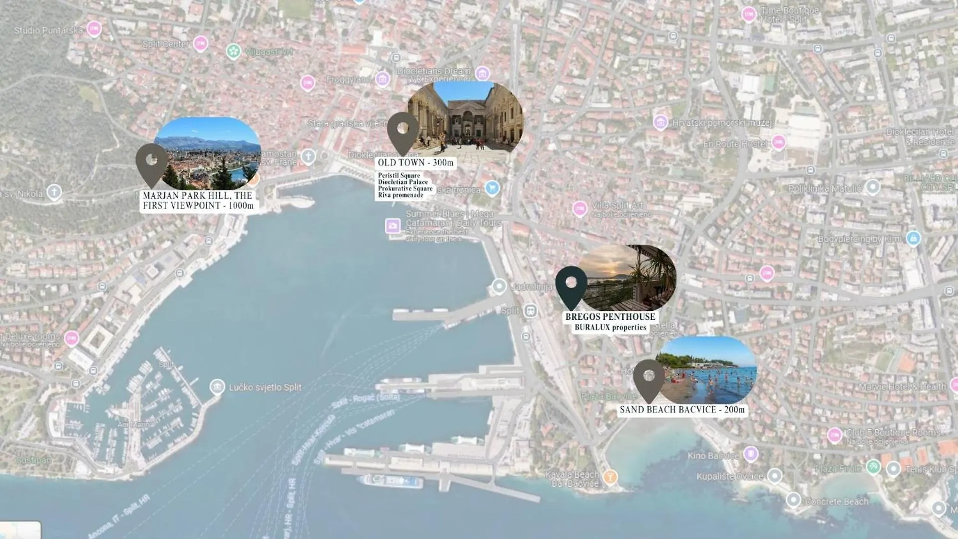 Bregos Superior Apartment - Unique Design 3-Br - Unbelievable Panoramic View Of Split - Walking Distance From Unesco Palace And Bacvice Beach - Free Parking - Buralux Properties