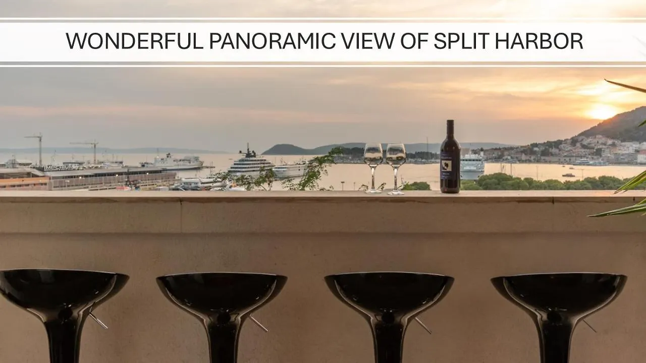 Bregos Superior Apartment - Unique Design 3-Br - Unbelievable Panoramic View Of Split - Walking Distance From Unesco Palace And Bacvice Beach - Free Parking - Buralux Properties 0*,